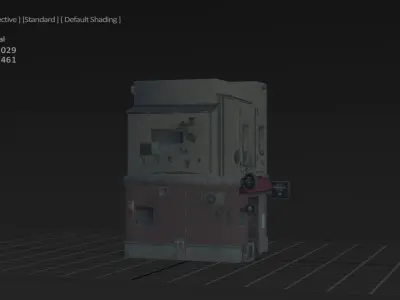 JP-Style urban structure Low-poly 3D model