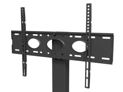 Minimalist TV Floor Stand Studio Easel Tripod Mount  Low-poly 3D model