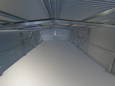 Warehouse hall 3D model