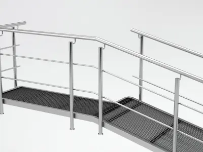 Rampant floor plan of building 3D model