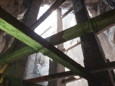 Fantasy Dungeon Environment Kitbash Set Low-poly 3D model