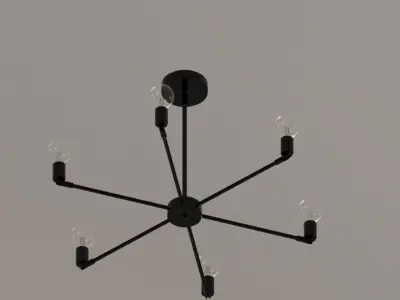Hanging chandelier 3D model