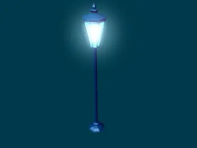 3D Lamp street 3D model