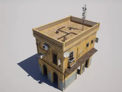 Middle Eastern Urban Building 3D model