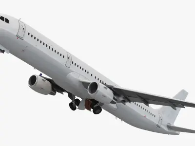  Airbus A321 Generic with Interior Rigged 