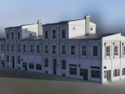European Building 09 Low-poly 3D model
