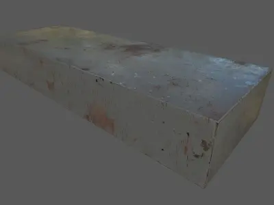 High metal plug for sci-fi server rack Low-poly 3D model