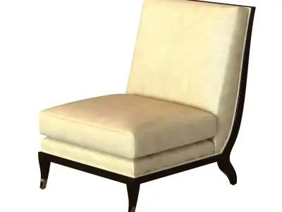 THE ARMLESS CHAISE APOLLON CHAIR 3D model