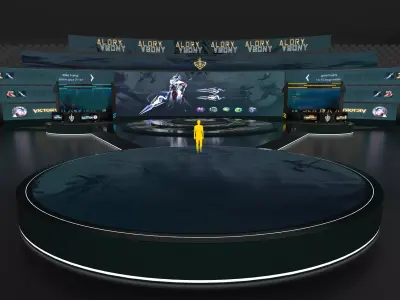 Circle stage 3D model