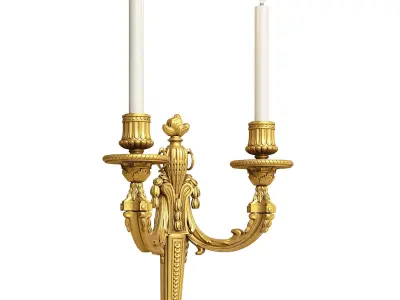 Mathieu Lustrerie Louis XVI Applique with 2 lights 3D model
