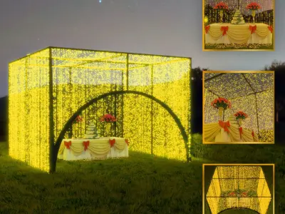 Wedding Entrance 3D Model Pack