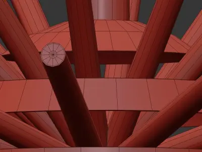 Bakalowits modern starburst pendant light 3D model