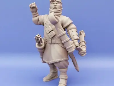 Bauzuk Bombard Archers group 3D print model
