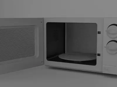 microwave Low-poly 3D model buy