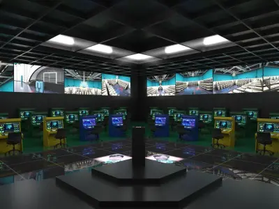 Squid game Master control room  3D model