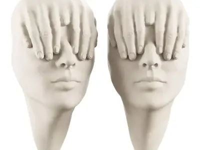 Abstract Face Sculpture by Johnson Tsang 3D model