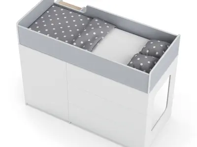 Legenda K42B with LP42A childrens modular bed 3D model