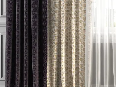 Curtain Set 221 3D model