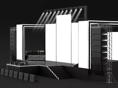 Concert Stage 09 3D model