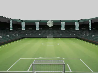Celtic Football Stadium Low-poly 3D model