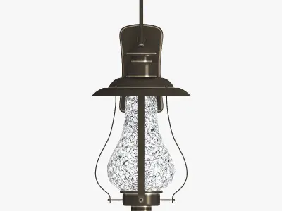 Wall street lamp 3D 3D model