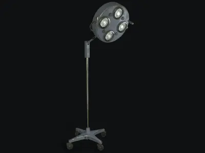 Floor Operating Lamp Low-poly 3D model