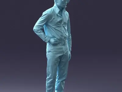 000072 Sci-Fi Man 0831 3D model