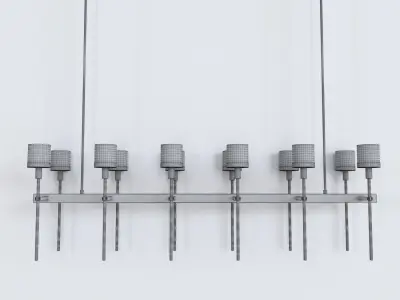 Ventoux Linear Chandelier 3D model