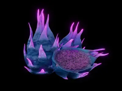 Alien Magic Fruit Low-poly 3D model