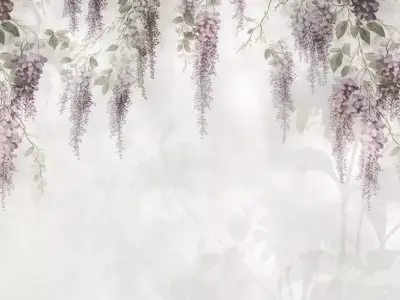 Wisteria Canopy Mural  Texture