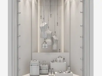 Shop window display 3 3D model