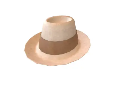 Cowboy Hat v1 004 Low-poly 3D model