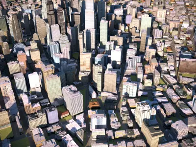 City 38 Low-poly 3D model