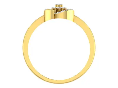 Women Ring Render 3dm STL OBJ FBX Details 3D print model 22