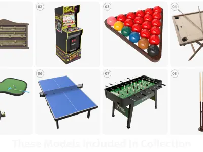 Entertaining games 3D model