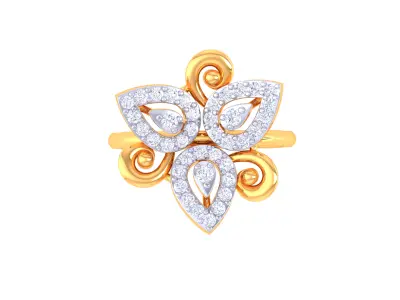 Women Ring  Render 3dm STL OBJ FBX Details 3D print model 202