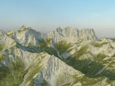 Swiss mountains 3D model