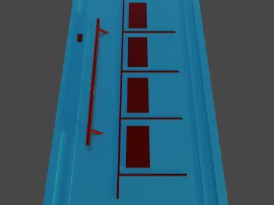 Main Door Low-poly 3D model