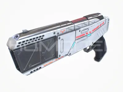 Light Laser Gun PBR Low-poly 3D model