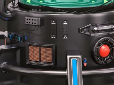 Sci Fi Cryopod 3D model