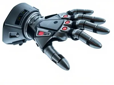 Robotic Hand Model Pack for SciFi and Futuristic Applications Low-poly 3D model