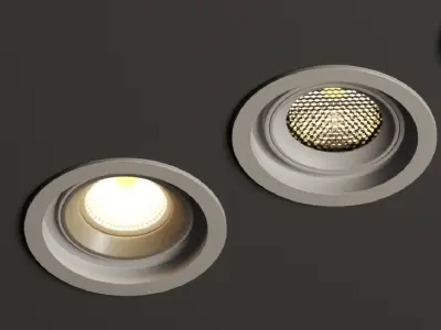Forstlight Modular Round Recessed Lamp  3D model