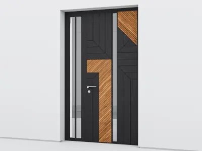 Aluminium door 275 3D model