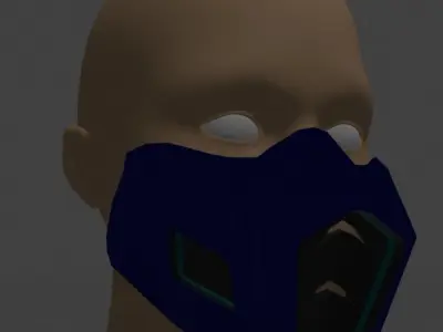 Subzero Mask Lowpoly Low-poly 3D model