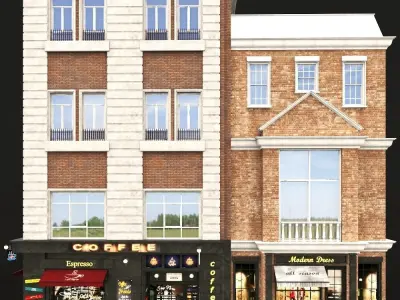 faced for background vol A3 3D model