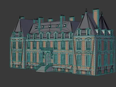 Classic British Mansion 3D model