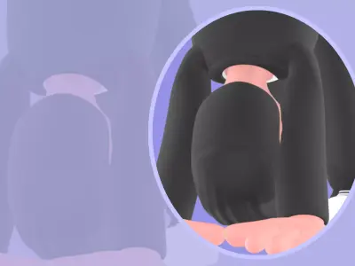 Stylized 3D Male Editor Character - Downward Dog Yoga Pose 3D model