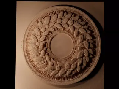 Wreath CNC 3d Print High Relief Sand Casting 3D print model