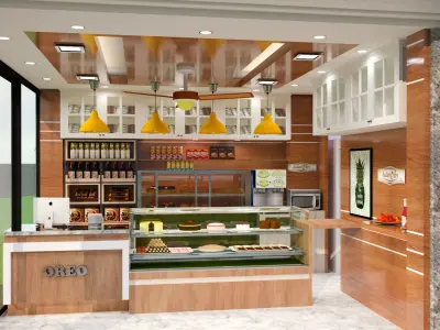Bakery Shop Interior  3D model