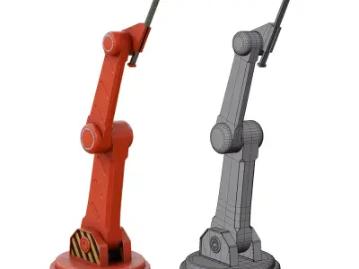Sci-fi Robot Arm Low-poly 3D model purchase